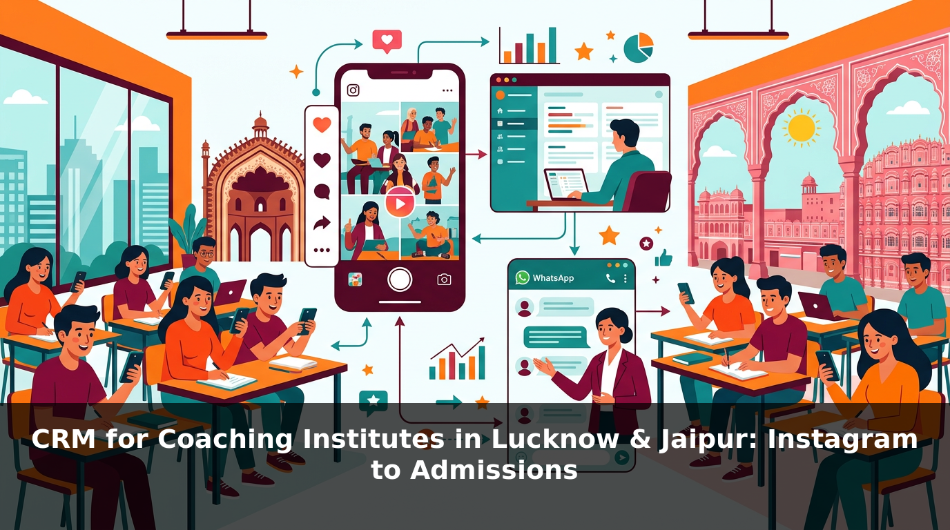 Lucknow Rumi Darwaza and Jaipur Hawa Mahal with coaching classroom students on phones India